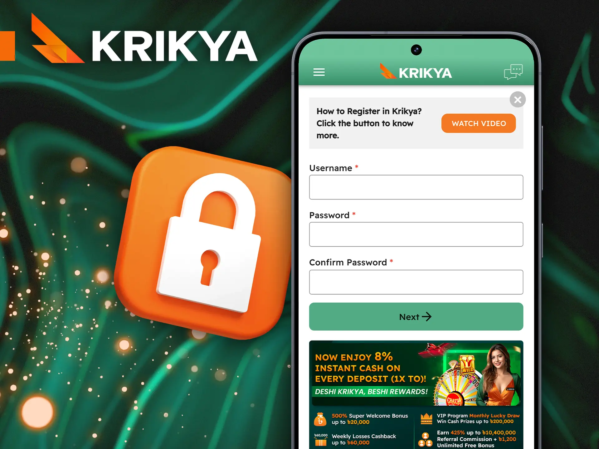 Stay safe with Krikya’s advanced security features.