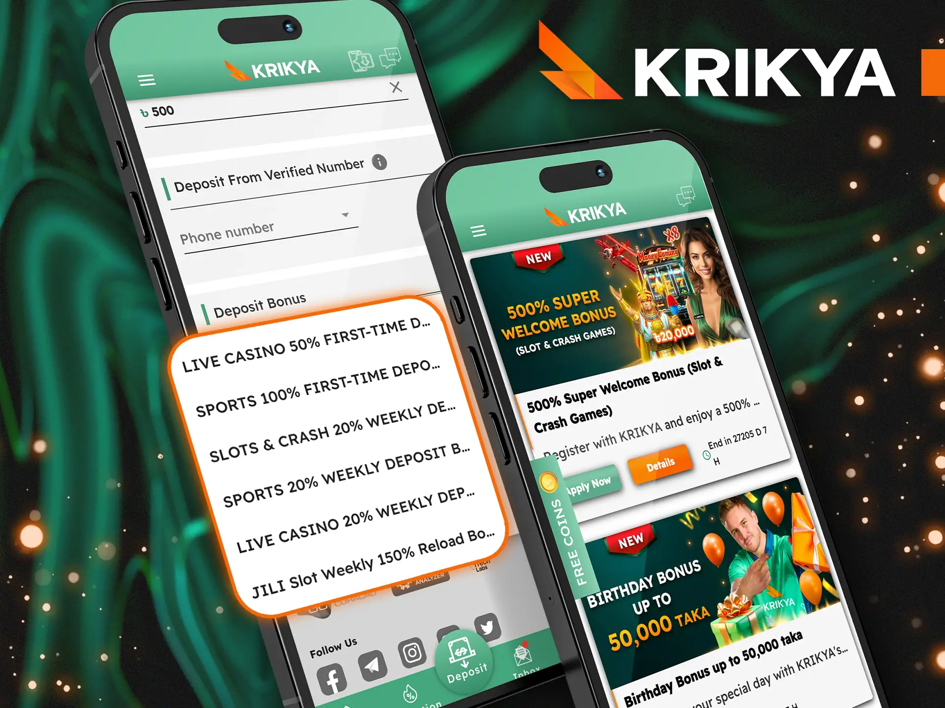 Learn how to claim your Krikya bonus through the app.
