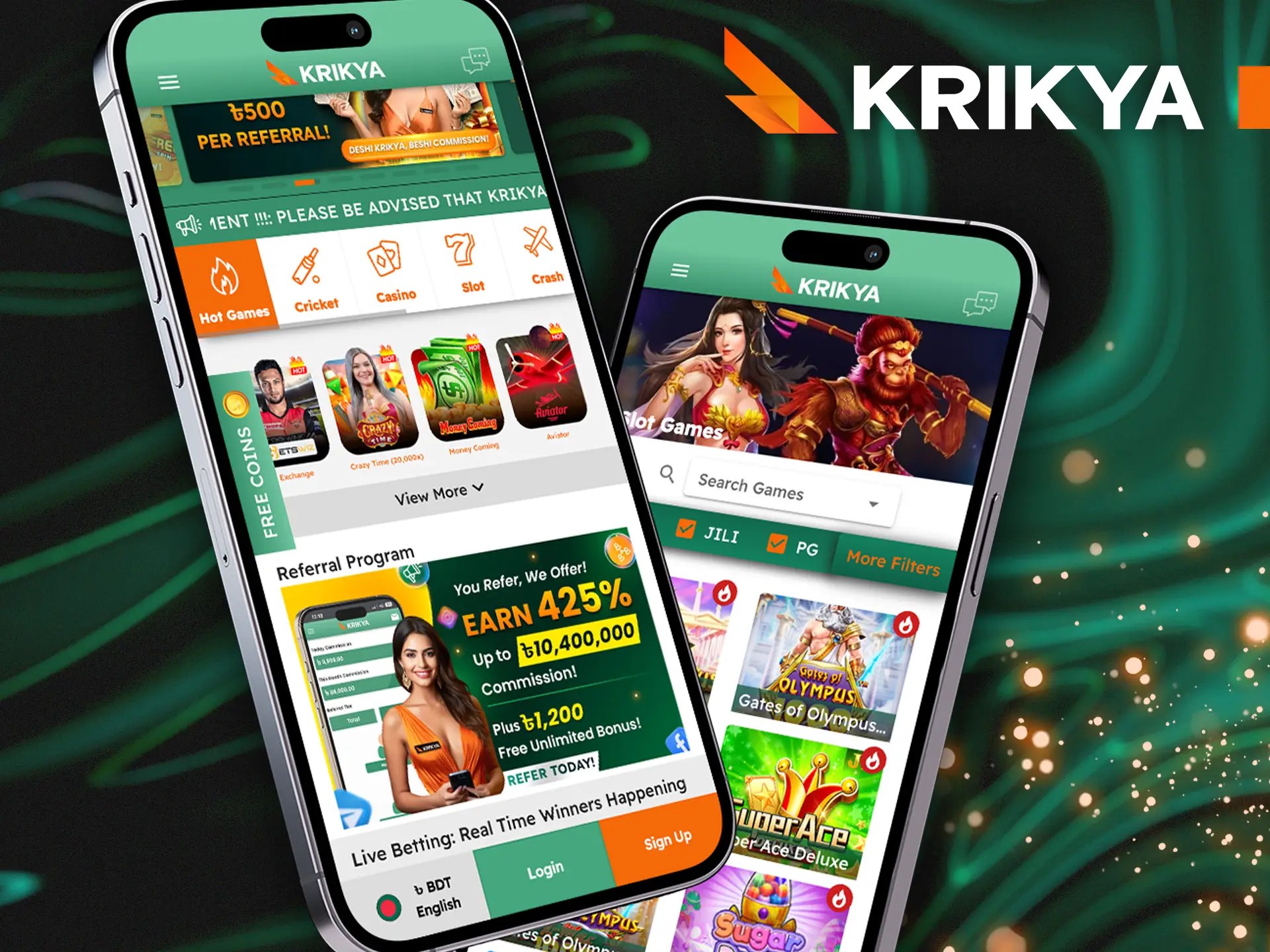 Explore the latest features of the Krikya app.