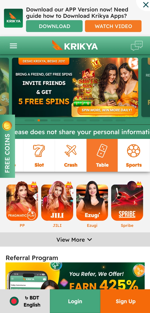 Take a look at the Krikya homepage and start playing now.