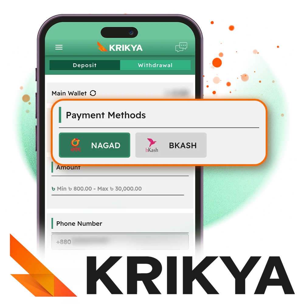 Withdraw your winnings from Krikya without delay and with maximum security.