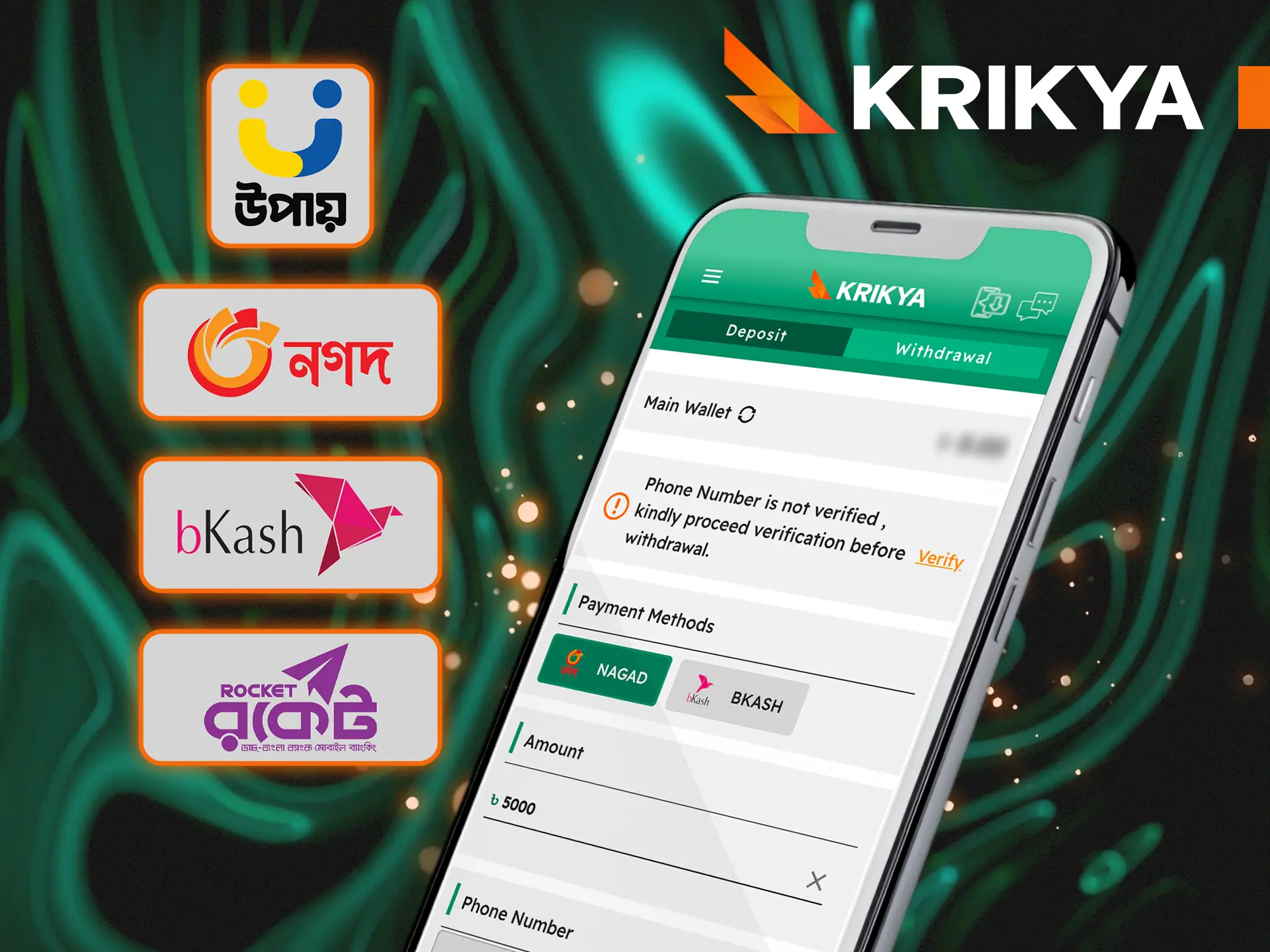 Use trusted payment systems for withdrawal at Krikya.